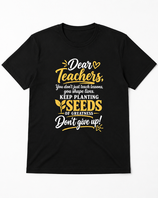 Planting Seeds of Greatness Teacher T-Shirt