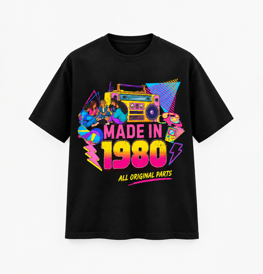 Made in 1980 – All Original Parts Unisex T-Shirt