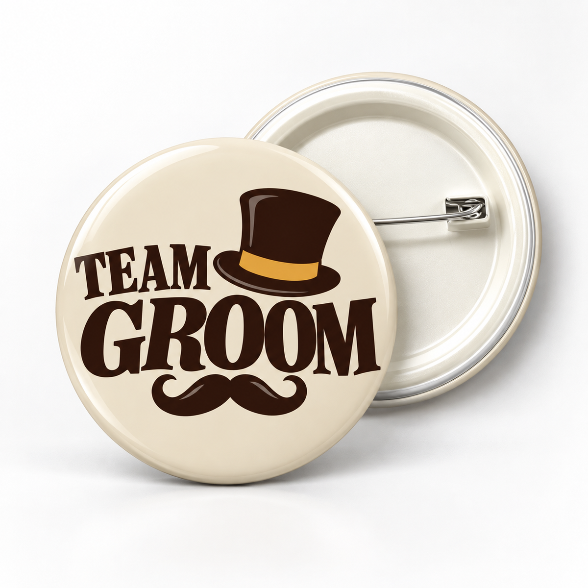 Wedding Badges — Bride or Groom (Pack of 100)
